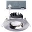 10W LED Direct Wire Downlight, Remote Driver, CCT Selectable, Dimmable, Round, Brushed Nickel Finish