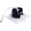 10W LED Direct Wire Downlight, Remote Driver, CCT Selectable, Dimmable, Square, White Finish