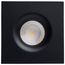 10W LED Direct Wire Downlight, Remote Driver, CCT Selectable, Dimmable, Square, Black Finish
