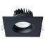10W LED Direct Wire Downlight, Remote Driver, CCT Selectable, Dimmable, Square, Black Finish