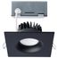 10W LED Direct Wire Downlight, Remote Driver, CCT Selectable, Dimmable, Square, Black Finish