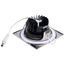 10W LED Direct Wire Downlight, Remote Driver, CCT Selectable, Dimmable, Square, Brushed Nickel Finish