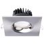 10W LED Direct Wire Downlight, Remote Driver, CCT Selectable, Dimmable, Square, Brushed Nickel Finish