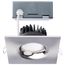 10W LED Direct Wire Downlight, Remote Driver, CCT Selectable, Dimmable, Square, Brushed Nickel Finish