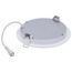 11W LED Direct Wire Performer Series Downlight, Remote Driver, 6", 27K/3K/35K/4K/5K CCT Selectable, Round, Flat Face, White Finish