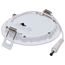 8/12W LED Direct Wire Downlight, 27K/3K/35K/4K/5K CCT, Remote Driver, 4", Round, Flat Face, White Finish, 120-277V, Dual Dimming