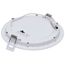 11/15W, LED Direct Wire Downlight, 27K/3K/35K/4K/5K CCT, Remote Driver, 6", Round, Flat Face, White Finish, 120-277V, Dual Dimming