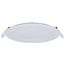 11/15W, LED Direct Wire Downlight, 27K/3K/35K/4K/5K CCT, Remote Driver, 6", Round, Flat Face, White Finish, 120-277V, Dual Dimming