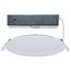 11/15W, LED Direct Wire Downlight, 27K/3K/35K/4K/5K CCT, Remote Driver, 6", Round, Flat Face, White Finish, 120-277V, Dual Dimming