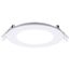 9W LED Direct Wire Downlight with Night Light, 4", Remote Driver, CCT Selectable, Dimmable, Round, White Finish