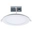 12W LED Direct Wire Downlight with Night Light, 6", Remote Driver, CCT Selectable, Dimmable, Round, White Finish