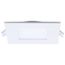 9W LED Direct Wire Downlight with Night Light, 4", Remote Driver, CCT Selectable, Dimmable, Square, White Finish
