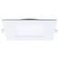 12W LED Direct Wire Downlight with Night Light, 6", Remote Driver, CCT Selectable, Dimmable, Square, White Finish
