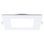 12W LED Direct Wire Downlight with Night Light, 6", Remote Driver, CCT Selectable, Dimmable, Square, White Finish