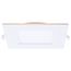 12W LED Direct Wire Downlight with Night Light, 6", Remote Driver, CCT Selectable, Dimmable, Square, White Finish