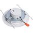 9.5W, 6" LED Downlight Retrofit, 27K/30K/35K/40K/50K CCT Selectable, Regressed Wafer, Round, Matte White Finish