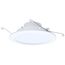 9/11/13W LED Downlight Retrofit, 27K/30K/35K/40K/50K CCT, 6", Regressed Wafer, Round, Matte White Finish
