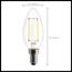 4.5 Watt - B11 LED Bulb - Clear - 350 Lumens - 3000K - European base - 120 Volt (8 Pack)