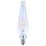 2W Prismatic HX11 LED, 2700K CCT, Candelabra Base, 120V, Aurora Finish, 2-Card (12 Pack)
