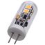 2 Watt T4 LED Bulb - Clear Finish - Bi Pin G4 Base - 3000K - 12 Volt (8 Pack)