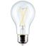 5 Watt A19 LED Bulb - Clear - 3000K - Medium Base - 120 Volt (12 Pack)
