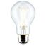 8 Watt A19 LED Bulb - Clear - 3000K - Medium Base - 120 Volt (12 Pack)