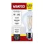 5W A19 LED, Medium Base, Clear, 3500K CCT, 120V (6 Pack)