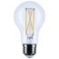 5W A19 LED, Medium Base, Clear, 3500K CCT, 120V (6 Pack)