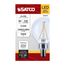 3W G16.5 LED, Candelabra Base, Clear, 3000K CCT, 120V (6 Pack)