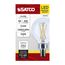 4W G16.5 LED, Candelabra Base, Clear, 3500K CCT, 120V (6 Pack)