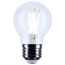 5.5W G16.5 LED, Medium Base, Clear, 3500K CCT, 120V (6 Pack)