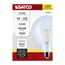6W G40 LED, Medium Base, Clear, 3500K CCT, 120V (6 Pack)