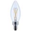 3W B11 LED, Candelabra Base, Clear, 3000K CCT, 120V (6 Pack)