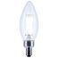 4W B11 LED, Candelabra Base, Clear, 5000K CCT, 120V, 10-pk