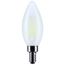 8W B11 LED, Candelabra Base, Candle-Tip, Frost Finish, 4000K CCT, 120V (6 Pack)