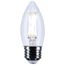 5.5W B11 LED, Medium Base, Clear, 5000K CCT, 120V (6 Pack)