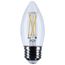5.5W B11 LED, Medium Base, Clear, 5000K CCT, 120V (6 Pack)
