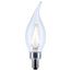 3W CA10 LED, Candelabra Base, Clear, 3000K CCT, 120V (6 Pack)