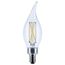 5.5W CA10 LED, Candelabra Base, Clear, 3500K CCT, 120V (6 Pack)