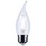5.5W CA10 LED, Medium Base, Clear, 5000K CCT, 120V (6 Pack)
