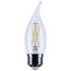 5.5W CA10 LED, Medium Base, Clear, 5000K CCT, 120V (6 Pack)