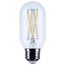 5.5W T14 LED, Medium Base, Clear, 3000K CCT, 120V (6 Pack)