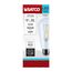8W ST19 LED, Medium Base, Clear, 5000K CCT, 120V (6 Pack)