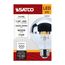 5.5W G25 LED, Medium Base, 2700K CCT, Silver Crown, 60W Replacement (6 Pack)