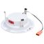 6W LED Downlight Retrofit, 4", CCT Selectable, Round, White Finish