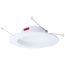 8W LED Downlight Retrofit, 5-6", CCT Selectable, Round, White Finish