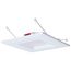 10W LED Downlight Retrofit, 5-6", CCT Selectable, Square, White Finish