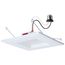 10W LED Downlight Retrofit, 5-6", CCT Selectable, Square, White Finish