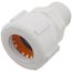 1" PVC GripLoc Compression Male Adapter w/ EPDM (White)