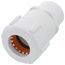 1" PVC GripLoc Compression Female Adapter (White)